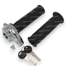 Lockable Throttle Twist Grip Compatible With Royal Enfield Triumph Norton BSA