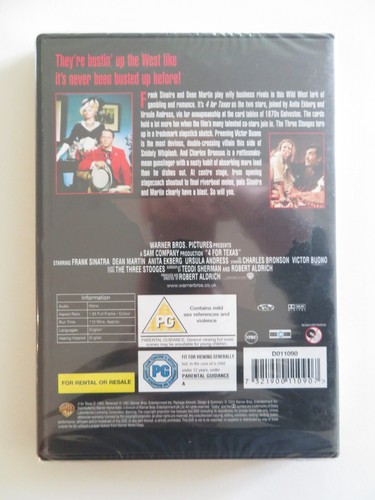 4 FOR TEXAS (DVD) FRANK SINATRA DEAN MARTIN 1963 REGION 2 - Picture 3 of 3