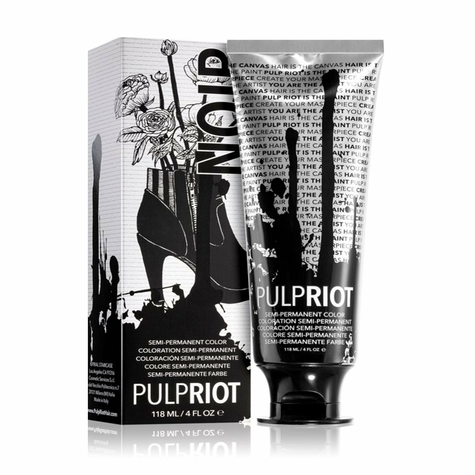 Pulp Riot - Semi Permanent Cruelty-Free & Vegan Hair Dye - Noir 118ml