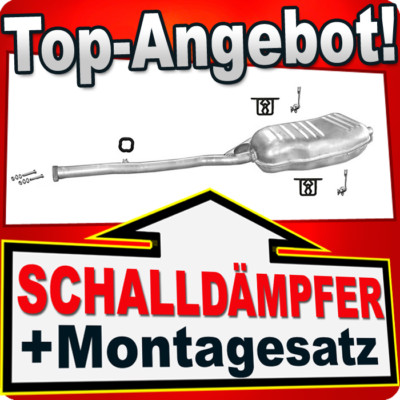 Auspuff für BMW 3 (E36) 318 Stufenheck Coupe Touring Kombi Auspuffanlage