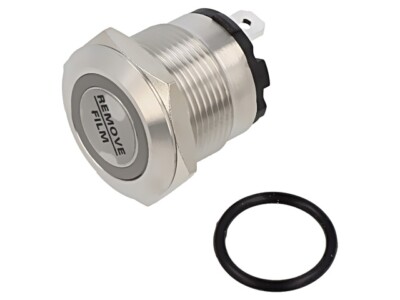 ONPOW6219F-10ZE/J/R/24V/S Schalter: vandalensicher Pos: 2 SPST-NO 20A/220VAC IP4