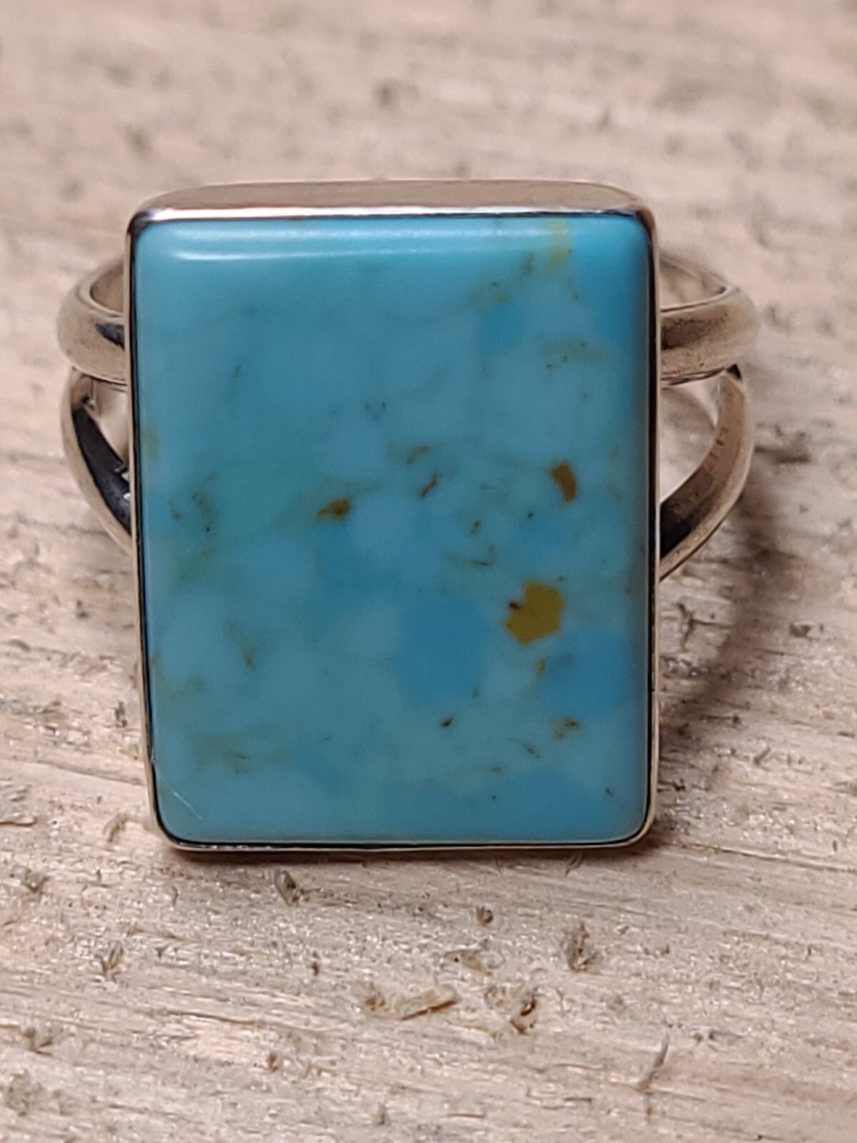 Sterling Silver And Blue Rectangle Turquoise Ston… - image 7