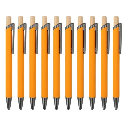 10PcOffice Metal Signing Pen Write Smoohtly for Office Retractable Ballpoint Pen - Zdjęcie 10 z 13