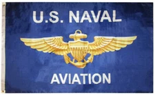 3x5 USN United States Navy U.S. Naval Aviation 3'x5' Premium Poly Flag Banner