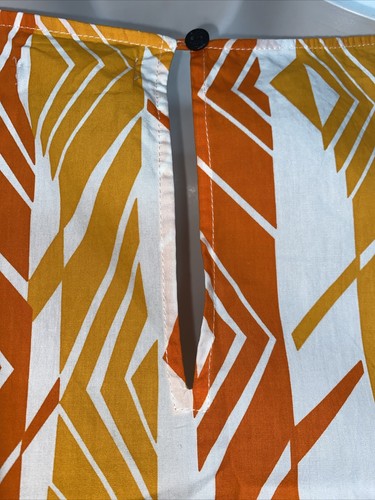 New SWF Drop Hem Maxi Dress Sleeveless Round Neck 100% Cotton Boho Orange Small - Picture 7 of 14