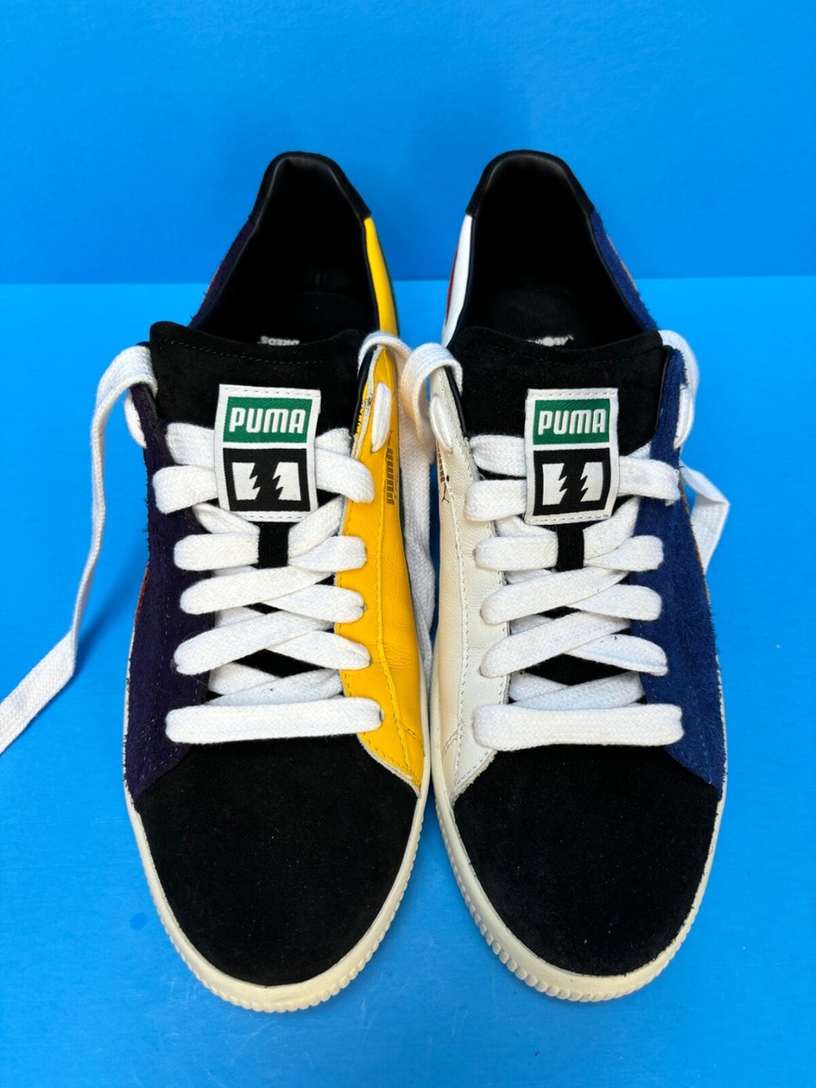 Puma Suede Puma Clyde Size 14 Puma X The Hundreds Suede Color Block Clyde  Sneakers Size 12