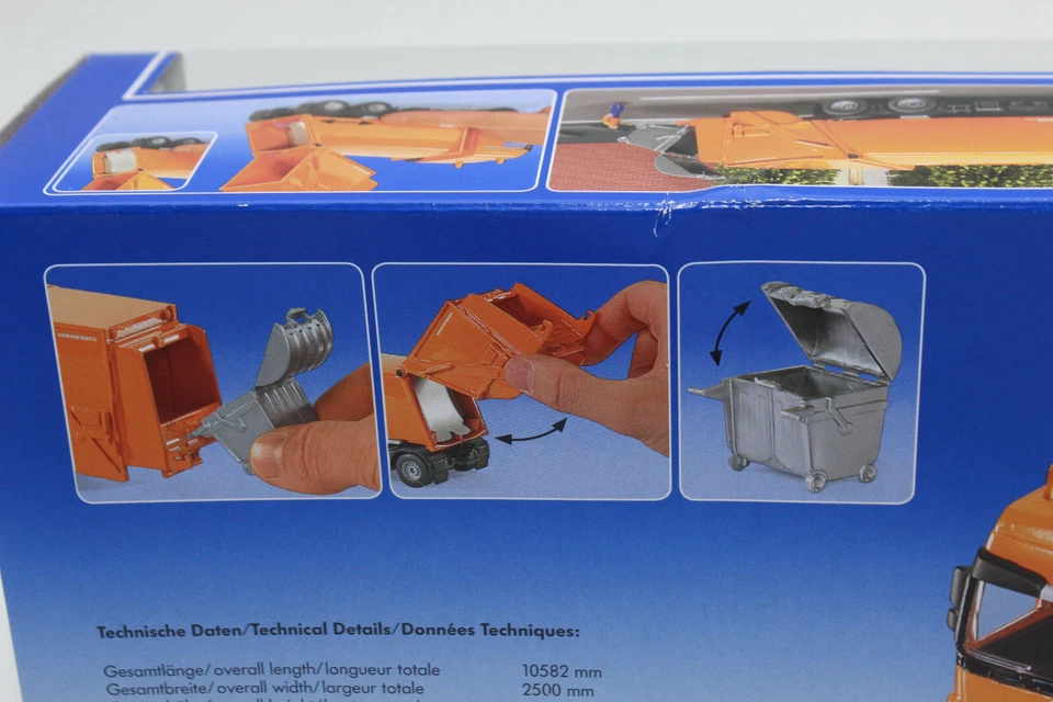 Siku 2938 Garbage Truck 1:50 Green New in Original Packaging - Image 3 of 4