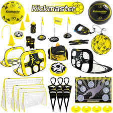 KICKMASTER JUNIOR BACK GARDEN FOOTBALL EQUIPMENT,  BALLS, FLAGS, GOALS & MORE