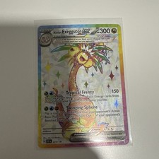 Carta Pokémon TCG Alolan Exeggutor EX Holo Ultra Rara 225/191 Scintille Urgenti