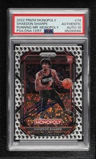 PSA/DNA 2022-23 Panini Prizm Monopoly Running Mr Shaedon Sharpe #74 w5p