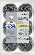 Stainless Steel Scourer, Pack of 6, 30G