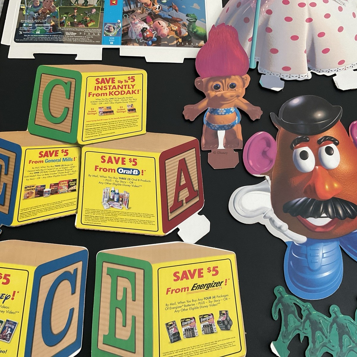 Vintage Original Toy Story Cardboard Display Video Standee