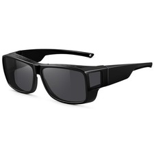 Fit Over Glasses Polarized Sunglasses for Men,Womens Wrap Around Cover Shades...