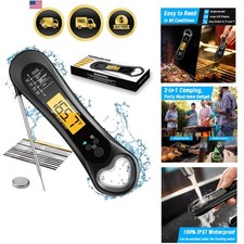 Meat Thermometer Digital, Instant Read Meat Thermometer for Grill and Cooking...