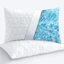 2-Pack Shredded Memory Foam Sleeping Bed Pillows - Cooling Adjustable QUEEN