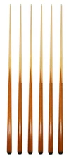 Set of 6 Pool Cues New 57" Real 4-Prong House Bar Billiard Pool Cue Stick