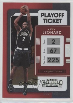 2021-22 Panini Contenders Playoff Ticket /249 Kawhi Leonard #22 1b7p
