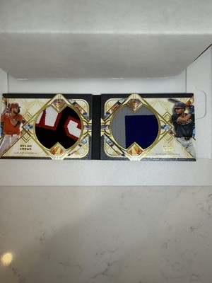 James Wood Dylan Crews 2025 Diamond Icons Dual Game Used Prime Patch Booklet /10