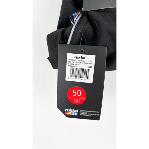Rukka Dog Thermal Soft Shell Overall Black 50cm New 20 in Winter Puppy Clothing - Picture 2 of 6