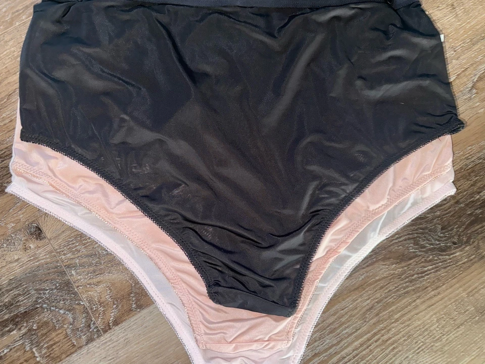 Daisy Fuentes Mujer Hipster Ropa Interior Bragas 3 Pares Nylon Encaje (A) ~ 1X Foto 4 de 4