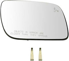 Right Passenger Side Door Mirror Glass Heated BSD for 2011-2017 Ford Explorer