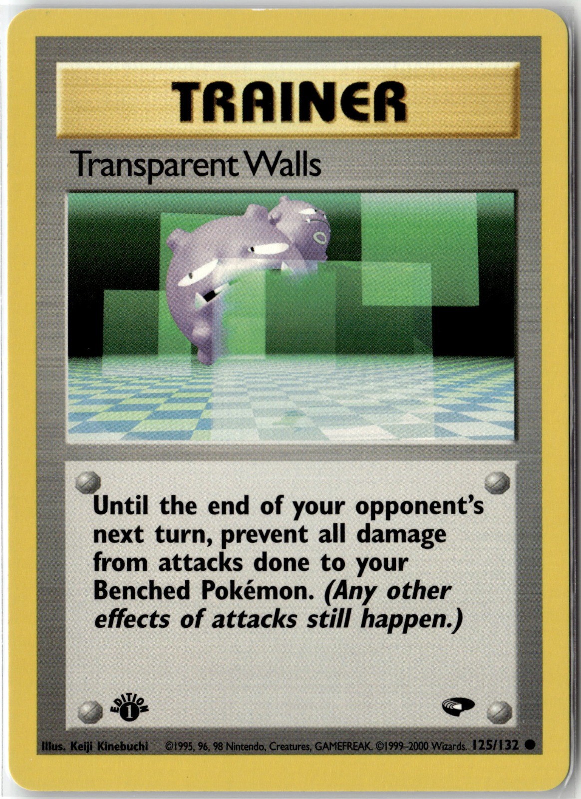 Transparent Walls Common Gym Challenge 125/132 1st Edition NM