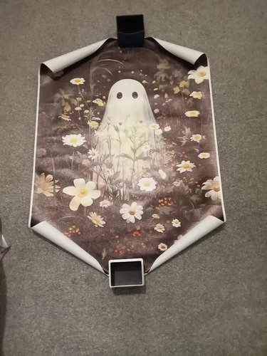 Cute Ghost In Haunted Forest Painting On Canvas