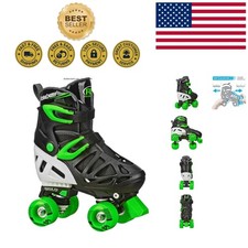 Trac Star Youth Roller Skates - Adjustable Size, Ideal for Growing Kids M 12-2