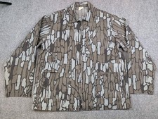 VTG Deerskin Shacket Mens XL Trebark Camouflage Camo Hunting USA Made 80s