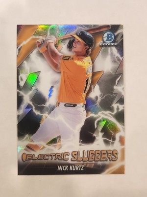 2026 Bowman Chrome Electric Sluggers Nick Kurtz #ES-22 Free Shipping