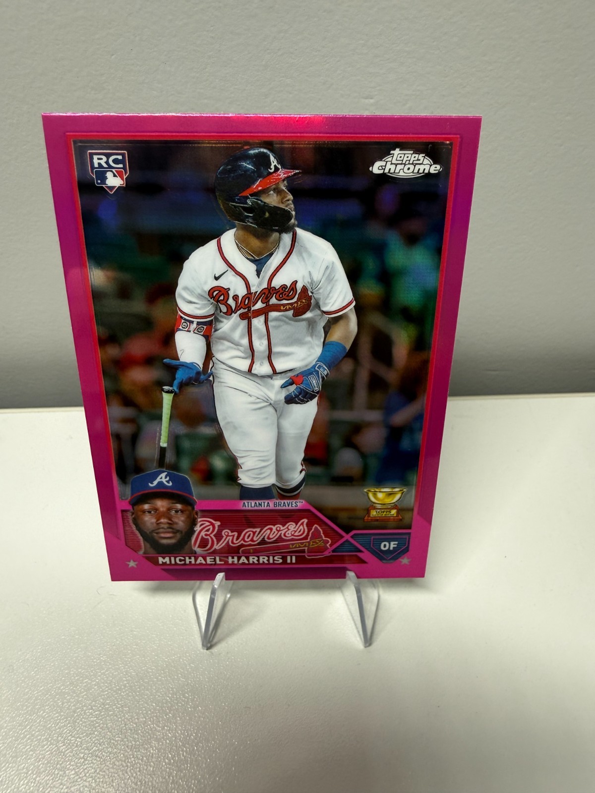 Michael Harris II 2023 Topps Chrome Pink Refractor RC #79 Braves