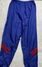 VTG 90s Nike Track Pants Tapered Windbreaker Joggers Ankle Zip Unlined Men Med