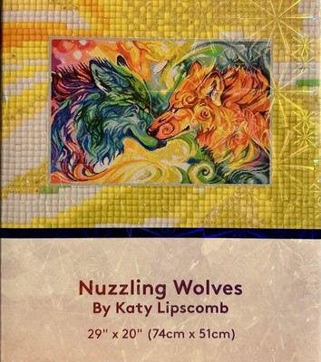 NEW Diamond Art Club - Nuzzling Wolves Katy Lipscomb 29'' X  20''  28275-AB
