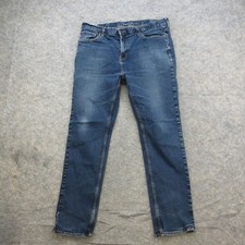 Old Navy Men's Slim-Fit Jeans Blue Denim 38x32 Stretch Mid-Rise