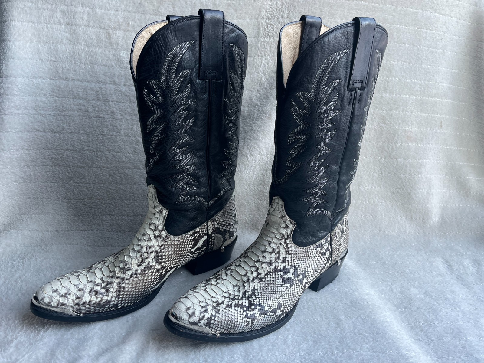 Stetson Snake skin leather Python Western Cowboy … - image 5