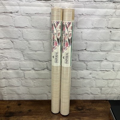1990's Imperal Wallpaper Two Rolls Each 56.37 SF. 11yd X 20.5in