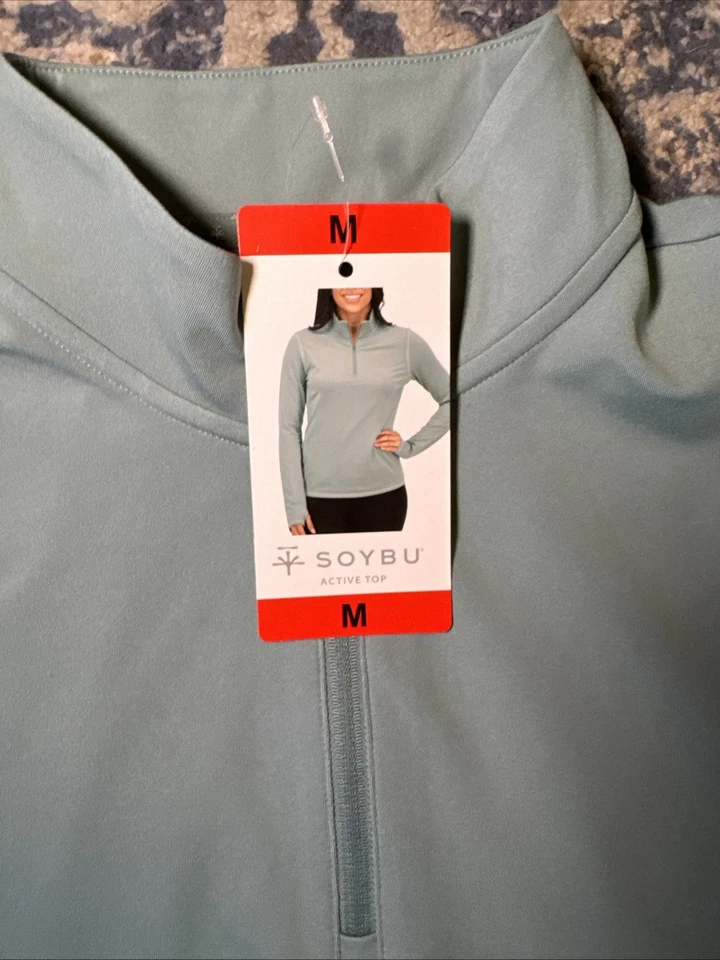 Soybu Mujer Manga Larga Cuarto Cremallera Nuevo con Etiquetas Foto 3 de 4