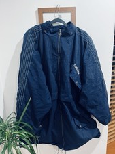 Rare adidas 1990s Vintage Parka Jacket Navy Blue