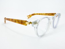 ULTRA RARE Nackymade Dino Sunglasses FRAMES Clear Gold Tortoise Brown Japan M749