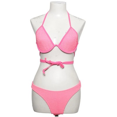 Bikini, Größe: S, Elasthan/Polyester, Pink, Einfarbig #jyk