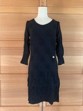 CHANEL black knit dress long sleeve F/S from Japan