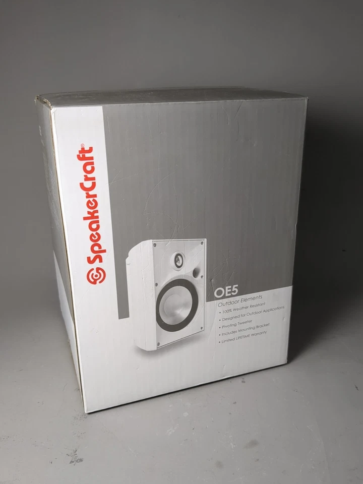 Weather-Resistant Speakers – 5.25" Stereo - Single Speaker Black – ASM80516 New - Image 3 of 4