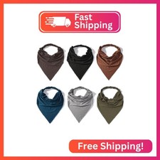 Vercret 6 Pack Scarf Headband for Women - Elastic Large Boho Triangle Bandana He