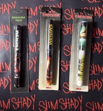 Pluma Eminem Show Slim Shady 2000 paquete sellado Marshall Mathers LP 3 bolígrafos