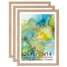 12x16 Frame Set of 3 w/10x14 Mat for 30x40cm Diamond Art Painting Display