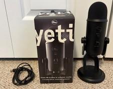 Logitech Blue Yeti Blackout Ultimate USB Professional Microphone w/ Original Box