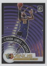 2020-21 Panini Donruss Optic T-Minus 3 2 1 Purple Prizm LeBron James #9