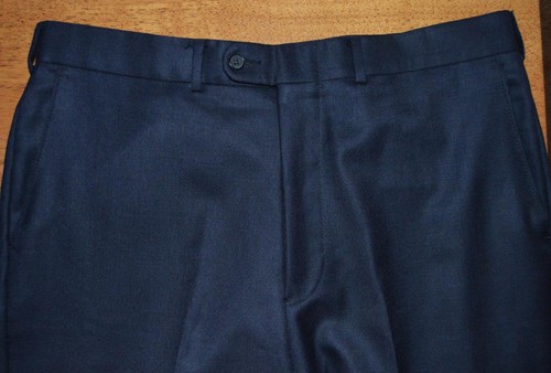 Coppley x Ermenegildo Zegna Canada 42 R blue hopsack 2 vent business suit w6j9 - Picture 8 of 17
