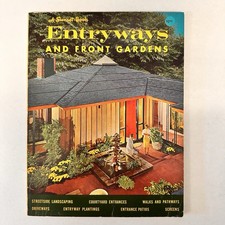 Sunset Book Ideas for Entryways and Front Gardens 1961 MCM Paperback Illustrated