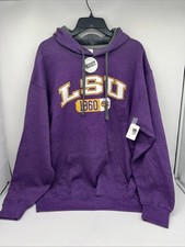 LSU Hoodies Purple Pullover With Pockets